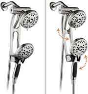 aquaspa high pressure 48-mode luxury 3-way combo: dual rain & handheld shower head logo