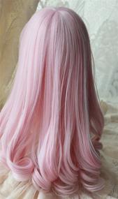 img 1 attached to 💖 Linfairy Pink 8-9 inch BJD Doll Wig - Long Hair for SD DZ DD DOD LUTS - High-Quality and Stylish
