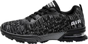 img 4 attached to 👟 Unleash Your Performance with QAUPPE Running Athletic Tennis Sneakers