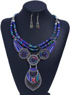 bohemian jewelry sets for women: necklace and earring ensembles logo