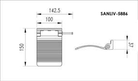 img 1 attached to 🚿 Sanliv Solid Brass Leg-Shaving Pedestal Shower Foot Rest with Non-Slip, Fold-Up Shower Step in Polished Chrome Finish