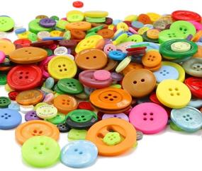 img 3 attached to Variety of Buttons, Circular Art Supplies, Kids' Painting