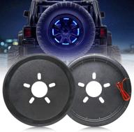 🚨 audexen третий стоп-сигнал и светильник для запасного колеса для jeep wrangler jk jku 2007-2018, yj tj lj 1987-2018 - улучшенное синее украшение стоп-сигнала. логотип