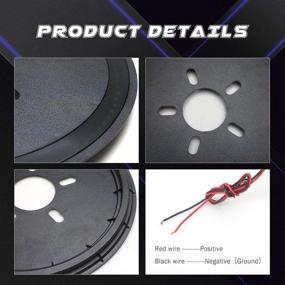 img 1 attached to 🚨 AUDEXEN Третий стоп-сигнал и светильник для запасного колеса для Jeep Wrangler JK JKU 2007-2018, YJ TJ LJ 1987-2018 - улучшенное синее украшение стоп-сигнала.