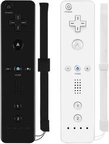 img 4 attached to 🎮 ZeroStory Wii Wii U Remote Controller Set with Silicone Case and Wrist Strap (2 Pack, Black and White)