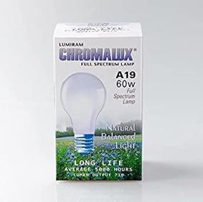 img 1 attached to Chromalux Light Bulb Clear 60W