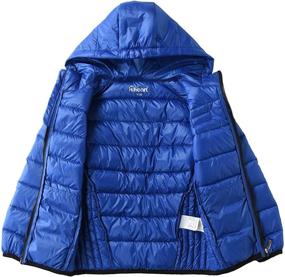 img 2 attached to Keeping Boys Warm in Style: M2C Lightweight Windproof Puffer Duck Down Jacket for Ultimate Comfort