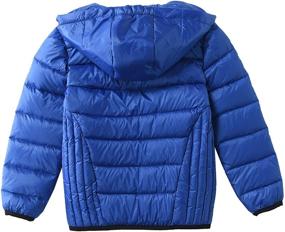 img 3 attached to Keeping Boys Warm in Style: M2C Lightweight Windproof Puffer Duck Down Jacket for Ultimate Comfort