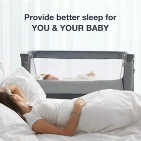 img 2 attached to 👶 RONBEI детский колыбель Side Sleeper: простое решение для комфорта младенцев.