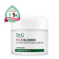 🔴 dr.g new red blemish clear soothing cream (70ml 2.36 oz) by gowoonsesang cosmetic - moisturizing recovery cream logo