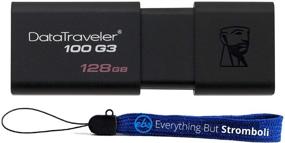 img 3 attached to Kingston 128GB DT100G3 USB 3.0 Flash Drive with High Speed & Everything But Stromboli Lanyard