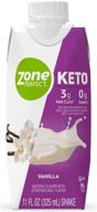 🥤 zone perfect keto shakes: low carb, sugar-free vanilla snacks with mcts - 12 count logo