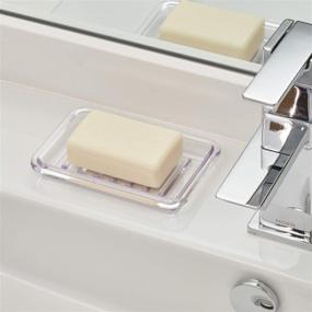 img 3 attached to 🧼 Ideal iDesign Royal Plastic Soap Saver: A Must-have Bar Holder Tray for Organizing Bathroom, Shower, and Kitchen Counter - Clear, Compact Design (3.5" x 5.25")