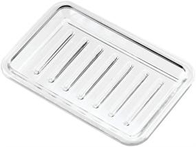 img 2 attached to 🧼 Ideal iDesign Royal Plastic Soap Saver: A Must-have Bar Holder Tray for Organizing Bathroom, Shower, and Kitchen Counter - Clear, Compact Design (3.5" x 5.25")
