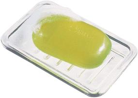 img 1 attached to 🧼 Ideal iDesign Royal Plastic Soap Saver: A Must-have Bar Holder Tray for Organizing Bathroom, Shower, and Kitchen Counter - Clear, Compact Design (3.5" x 5.25")