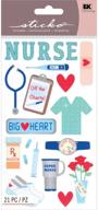 👩 sticko registered nurse scrapbooking stickers logo
