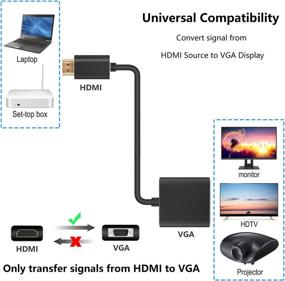 img 3 attached to 💻 Pasow Female Adapter for Enhanced Monitor-Projector Connectivity