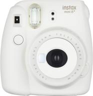 fujifilm instax mini 8 (vanilla) instant film camera self shot mirror for selfie use - international version logo