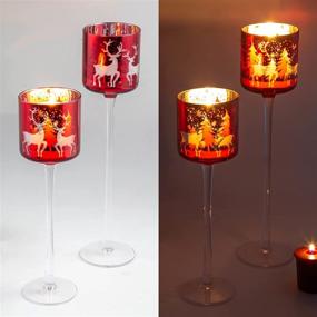 img 2 attached to Christmas Holders Tealight Decorations Bathroom Seasonal Decor