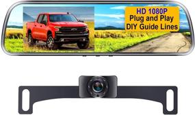 img 4 attached to 🚗 AMTIFO A1 Backup Camera with 4.3'' Mirror Monitor - Easy Install High-Definition Rear View Hitch Camera for Cars, Trucks, SUVs