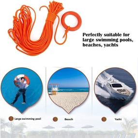 img 1 attached to 🚣 Optimized Outdoor Professional Water Floating Lifesaving Rope with Bracelet - Water Floating Rescue Lifeline