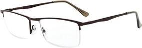 img 1 attached to Eyekepper 4-Pack: High-Quality Half-Rim Reading Glasses with Spring Hinges – Includes Computer Readers