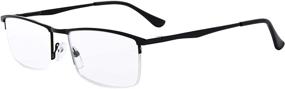 img 2 attached to Eyekepper 4-Pack: High-Quality Half-Rim Reading Glasses with Spring Hinges – Includes Computer Readers