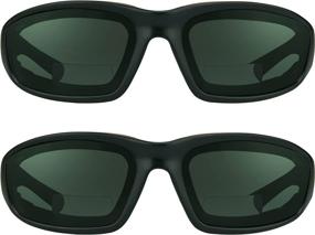 img 4 attached to 🕶️ Bikershades Motorcycle Bifocal Sunglass Reader, 2 Pairs, +1.00 Power, Foam Padded, Wind Proof, ANSI Z87, Ideal for Smaller Head Sizes - Enhancing SEO