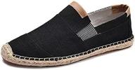 👞 stylish stripe espadrilles: chic men's driving smoking slipper shoes for loafers & slip-ons logo