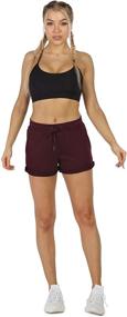 img 1 attached to 🩳 IcyZone Workout Lounge Shorts for Women - Stay Comfy and Active with these Athletic Running Jogging Cotton Sweat Shorts (Pack of 2)