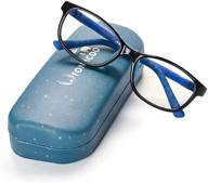 👓 fonhcoo kids blue light blocking glasses: eye protection for boys and girls ages 3-15 with convenient glasses strap logo