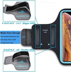 img 2 attached to Njjex Cell Phone Armband Running Phone Holder Sports Arm Band Strap Gym Pouch - Compatible with iPhone 13 Pro Max, 12, 11, XR, XS, SE, 8, 7+ and More – Rose