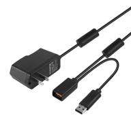 🎮 vseer kinect usb ac adapter power supply replacement cable for xbox 360 kinect sensor system - black logo
