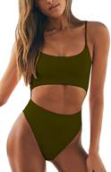 👙 stylish leisup womens spaghetti waisted swimsuit: fashionable swimwear & cover ups for women logo