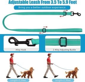 img 1 attached to 🐶 Reflective Martingale Dog Collar and Leash Set - Perfect for Small, Medium, and Large Dogs