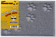 🐱 bpa free premium quality cat litter mat - food mat - small cat litter mat catcher trapper with scatter control - waterproof & odor repelling - soft on cats paws logo