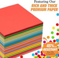 🎨 colorful origami paper set - 250 double sided origami squares for kids - 6 inch easy fold origami papers in 15 vibrant colors - ideal for arts, crafts & quality paper folding logo