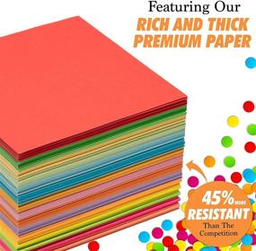 img 4 attached to 🎨 Colorful Origami Paper Set - 250 Double Sided Origami Squares for Kids - 6 Inch Easy Fold Origami Papers in 15 Vibrant Colors - Ideal for Arts, Crafts & Quality Paper Folding