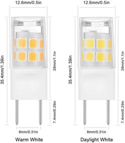 img 3 attached to 🔆 Enhanced Daylight Halogen 20W 25W 110V 130V Microwave Bulb: Brighten Your Cooking Experience