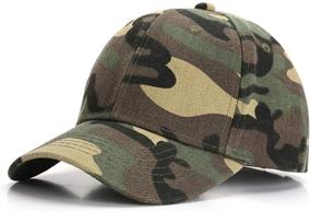 img 4 attached to 🧢 Camouflage Toddler Baseball Hat for Boys - Adjustable Kids Baseball Cap, American Trends