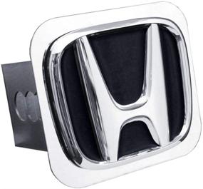 img 2 attached to 🚗 Premium Black Honda Logo Hitch Cover - Stainless Steel Plug for 2" Hitch Receivers by Au-Tomotive Gold, INC.