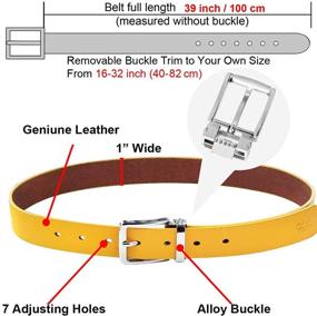 img 1 attached to 👦 Falari Kids Leather Belts - Boys' Occasion Accessories