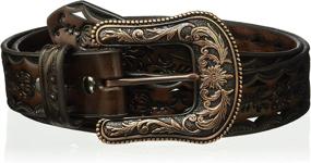 img 1 attached to 👗 Stylish ARIAT Women's Copper Buckle Triangle Cut Out Belt - Add a Fashionable Touch to Your Outfit