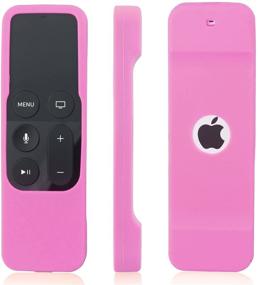 img 2 attached to 📺 Защитный чехол AKWOX для пульта Apple TV 4K / 4-го / 5-го поколения - Легкий [анти-скользящий] ударопрочный силиконовый чехол с ошейником (розовый) - не подходит для 6-го поколения 2021 года.