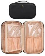 💼 ultimate professional cosmetic case: organize makeup brushes with style for travel & home - a perfect gift (black) logo