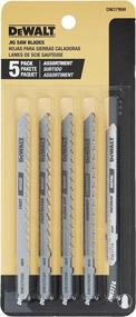 img 2 attached to Durable DEWALT T-Shank Jigsaw Blades Set for Precision Cuts - 5-Piece DW3795H