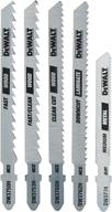 durable dewalt t-shank jigsaw blades set for precision cuts - 5-piece dw3795h logo