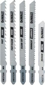 img 4 attached to Durable DEWALT T-Shank Jigsaw Blades Set for Precision Cuts - 5-Piece DW3795H