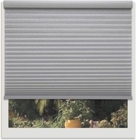 img 4 attached to Linen Avenue U1PT3400C66 Custom Cordless Cellular Shade: 34 W x 60 to 66 H Platinum Light Filtering - Effective Window Solution