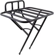 🚲 origin8 rush messenger front flat rack - sleek black design, fits 26-29" bikes logo